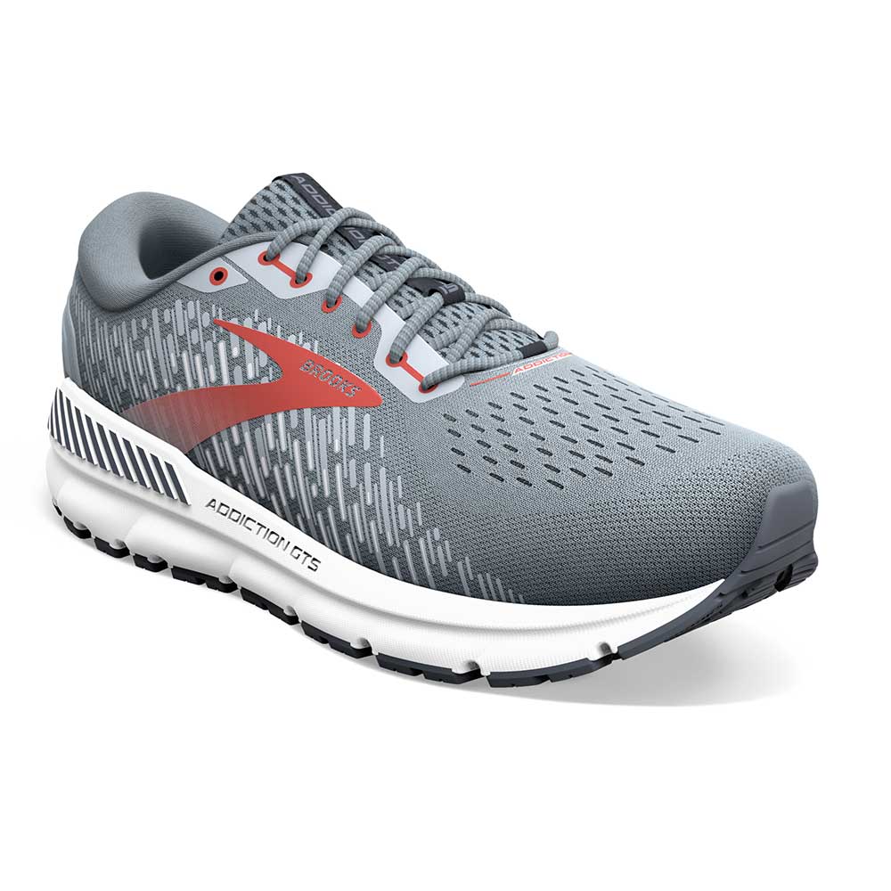 Men's Addiction GTS 15 Running Shoe  - Grey/Ebony/Chili Oil - Wide (2E) - Image 3