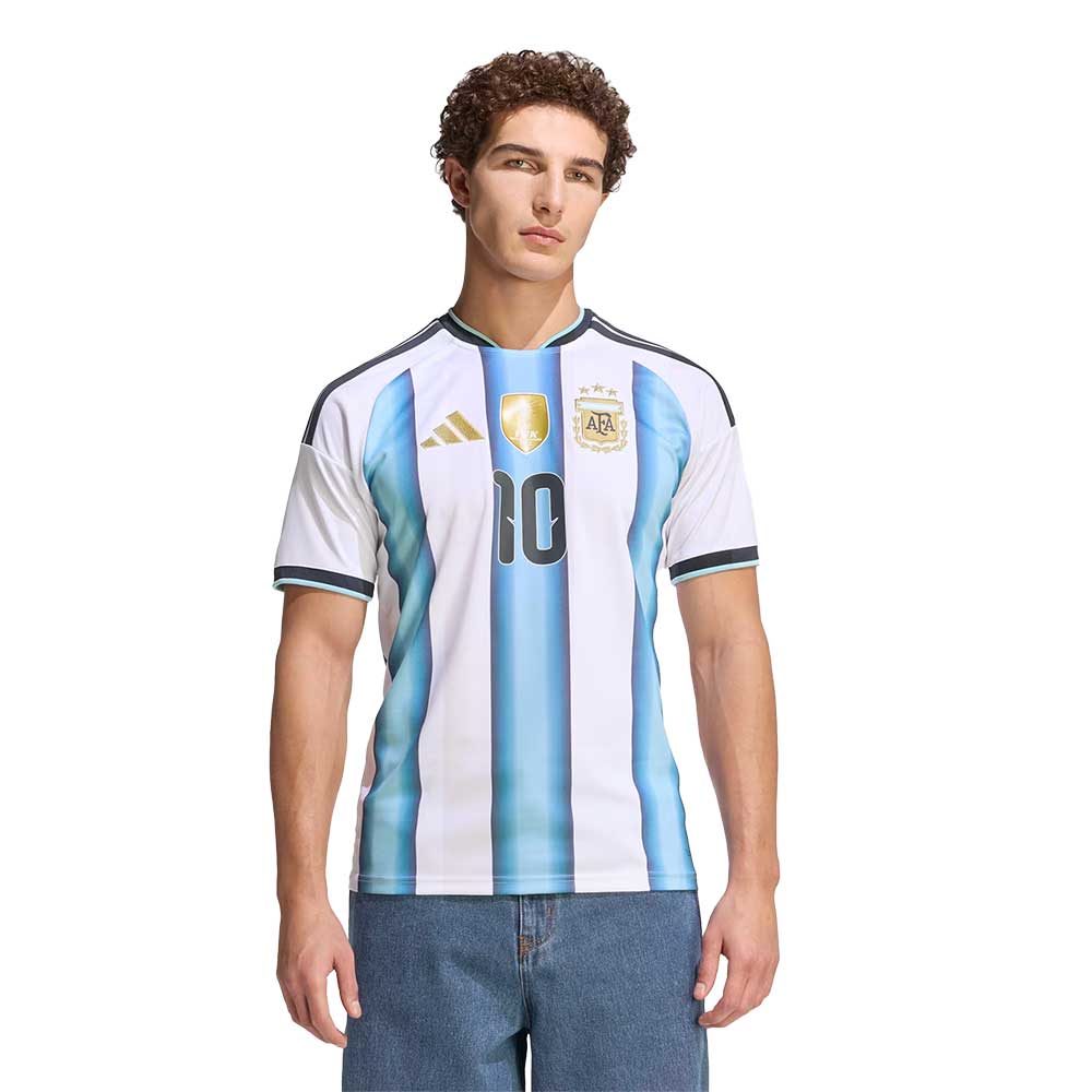 Argentina Messi Home Jersey - White/Icey Blue/Light Blue - Image 3