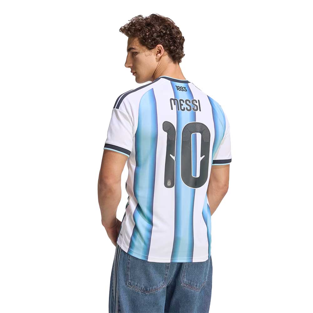 Argentina Messi Home Jersey - White/Icey Blue/Light Blue - Image 4
