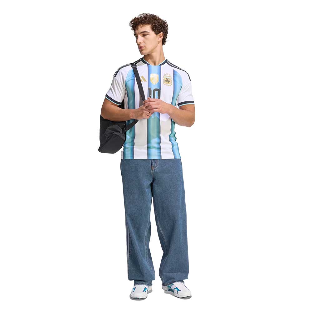 Argentina Messi Home Jersey - White/Icey Blue/Light Blue - Image 5