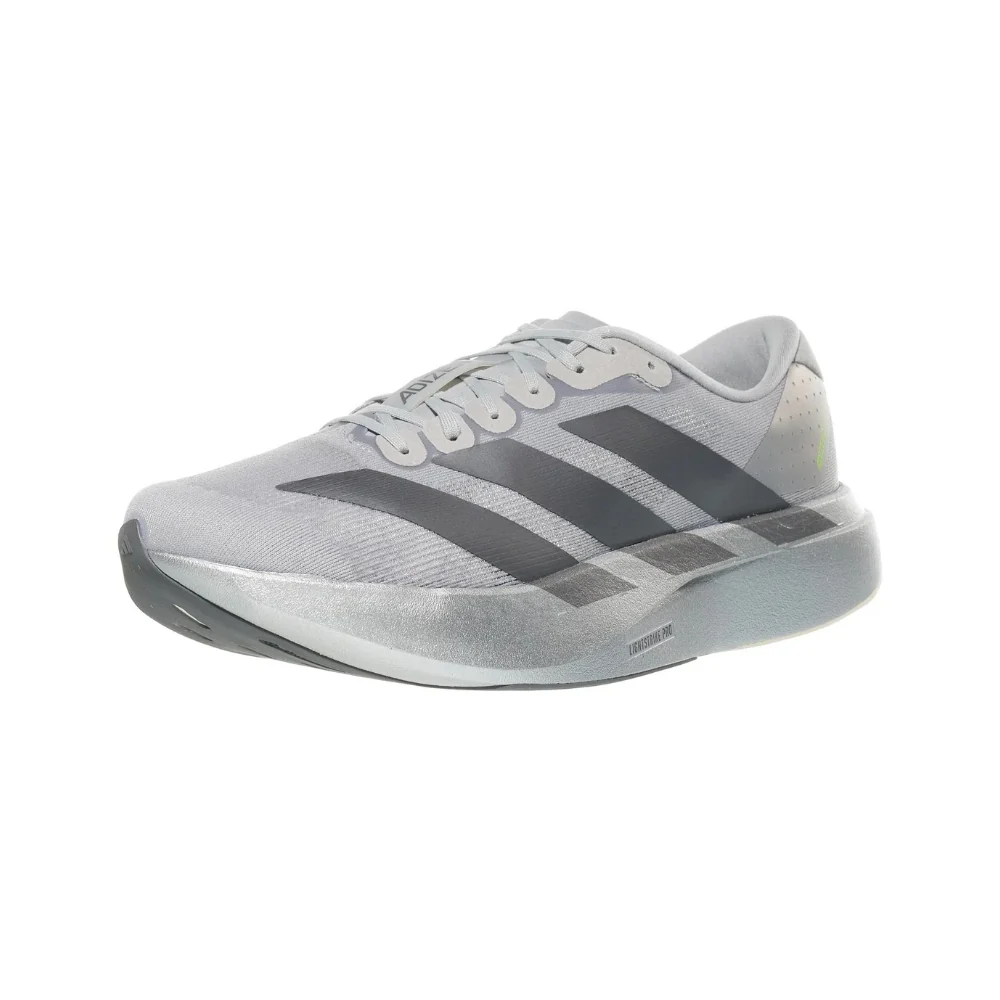Men's Adizero EVO SL Running Shoe - Silver Met/Iron Met/Lucid Lemon - Regular (D) - Image 3