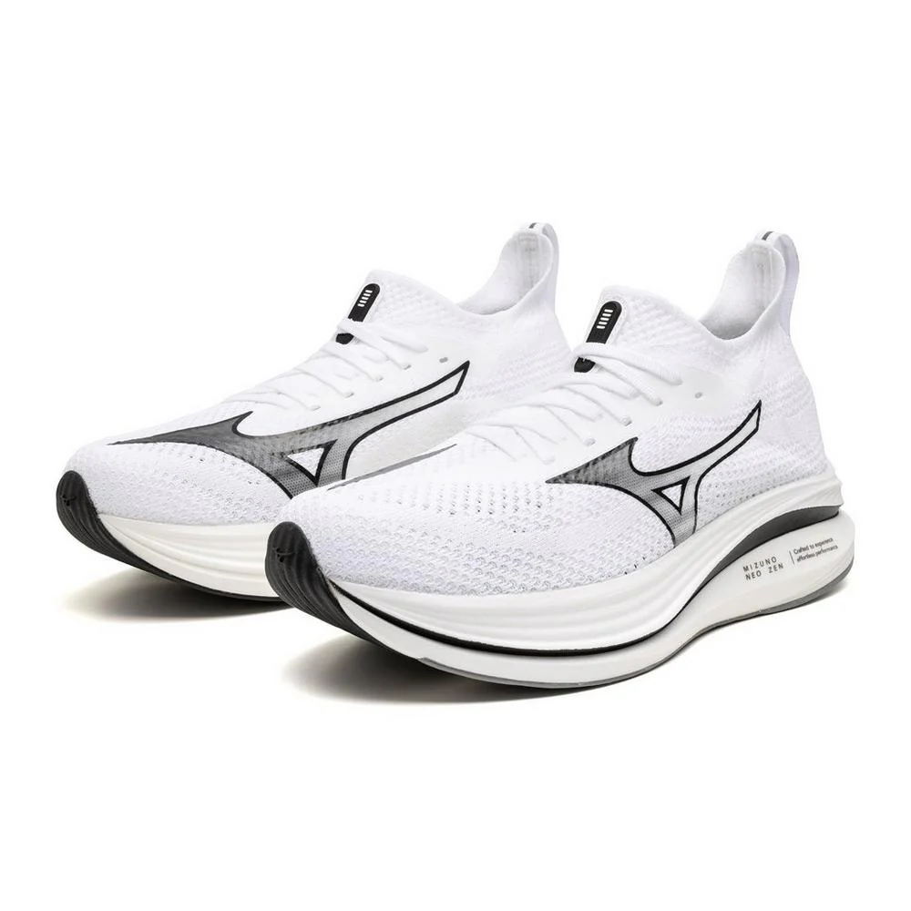 Men's Neo Zen Running Shoe - White/Black- Regular (D) - Image 6