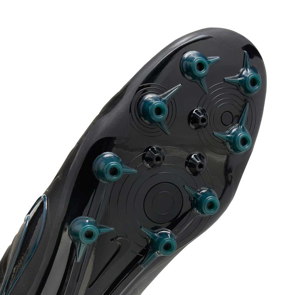 Nike Tiempo Legend 10 Pro Soccer Cleats - Black/Black-Deep Jungle - Regular (D) - Image 6