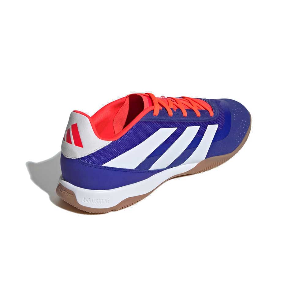 Predator League Indoor Soccer Shoe - Lucid Blue/Cloud White/Solar Red - Regular (D) - Image 3