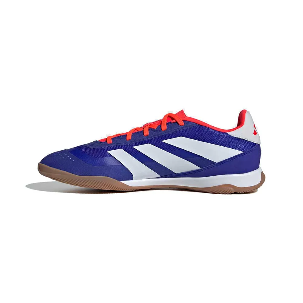 Predator League Indoor Soccer Shoe - Lucid Blue/Cloud White/Solar Red - Regular (D) - Image 4