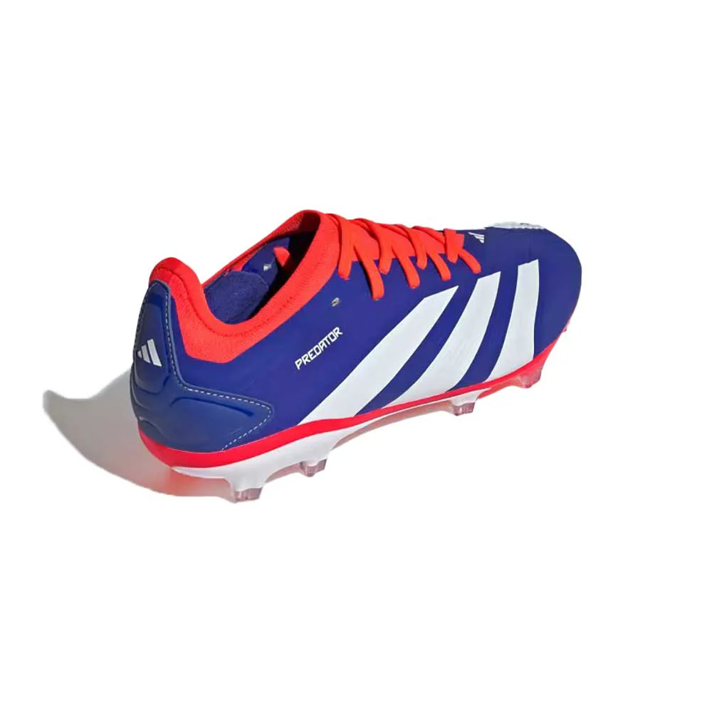 Men Predator Pro FG Soccer Cleats - Cloud White/Solar Red/Lucid Blue - Regular (D) - Image 3