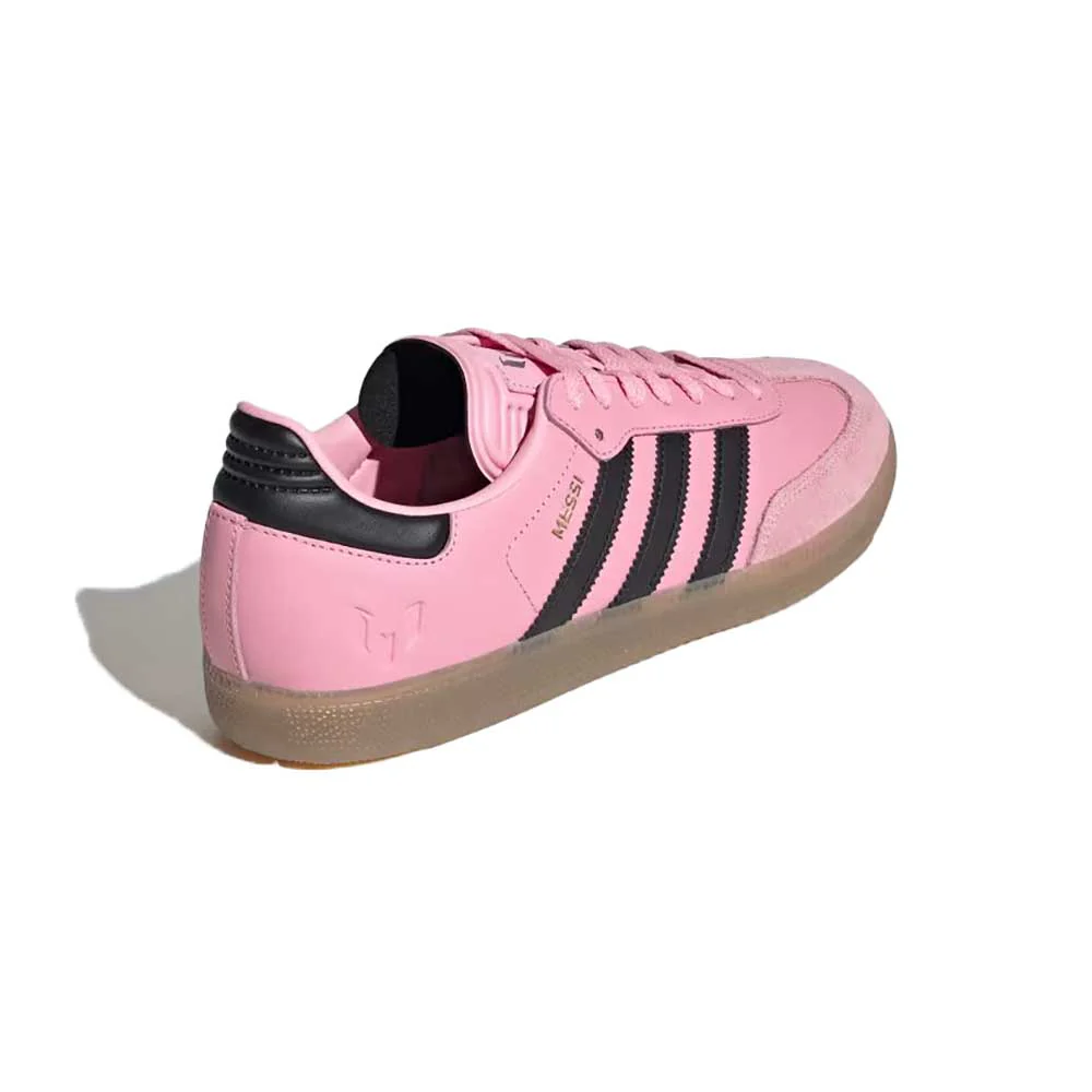 Men's Samba Messi Indoor Soccer Shoe - Light Pink/Core Black/Gum - Regular (D) - Image 4