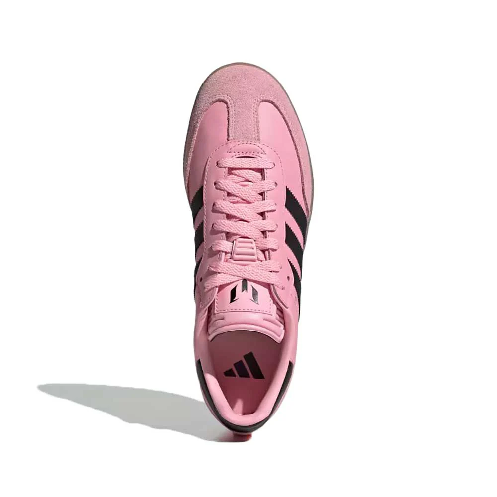 Men's Samba Messi Indoor Soccer Shoe - Light Pink/Core Black/Gum - Regular (D) - Image 5