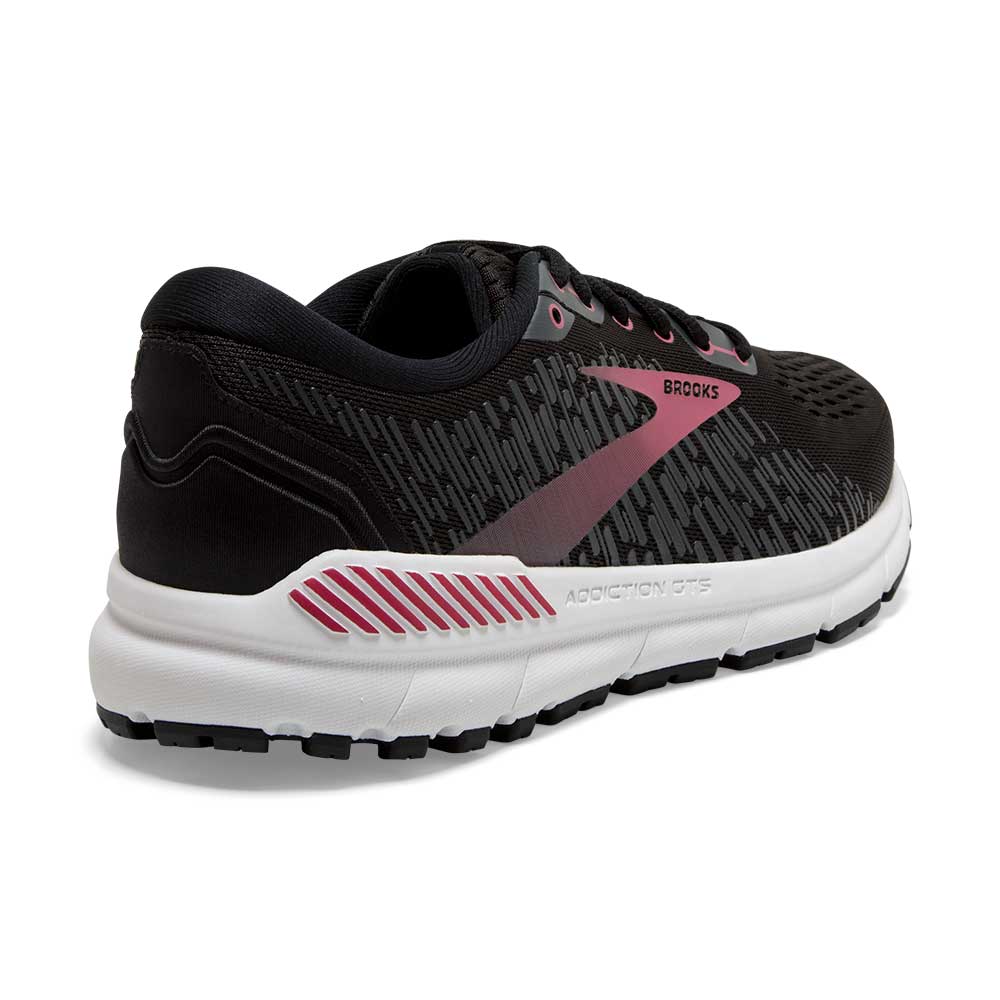 Women's Addiction GTS 15 Running Shoe - Black/Ebony/Mauvewood - Narrow (2A) - Image 4