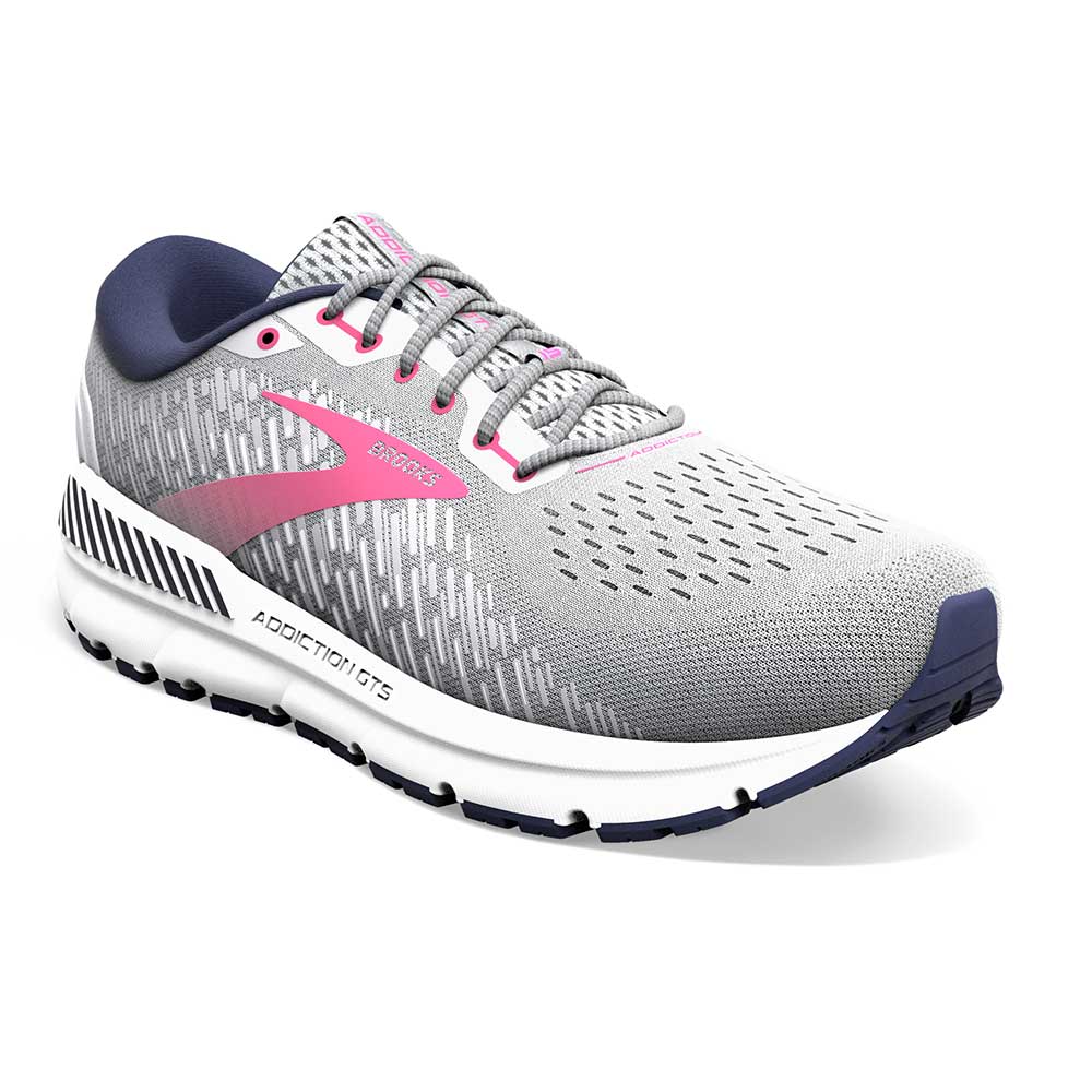 Women's Addiction GTS 15 Running Shoe - Oyster/Peacoat/Lilac Rose - Extra Wide (2E) - Image 4