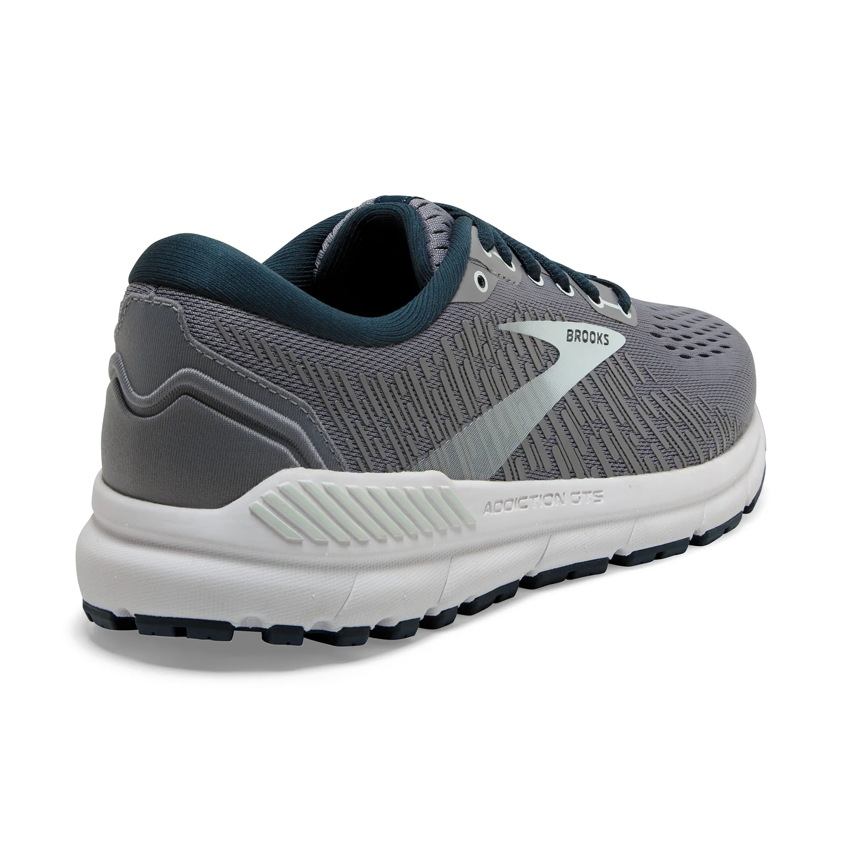 Women's Addiction GTS 15 Running Shoe - Grey/Navy/Aqua - Wide (D) - Image 4