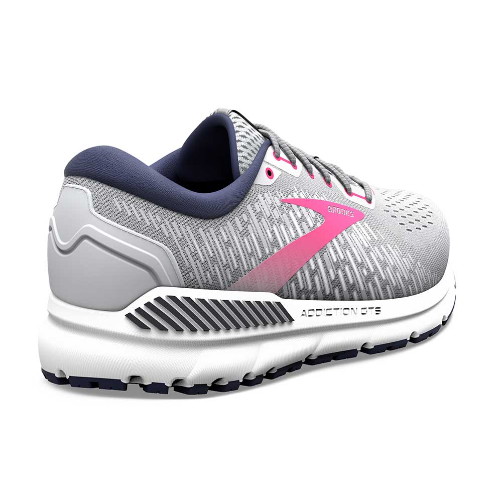 Women's Addiction GTS 15 Running Shoe - Oyster/Peacoat/Lilac Rose - Wide (D) - Image 5