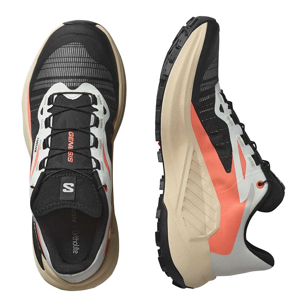 Women's Genesis Trail Running Shoe- Fusion Coral/Tender Peach/Black - Regular (B) - Image 5