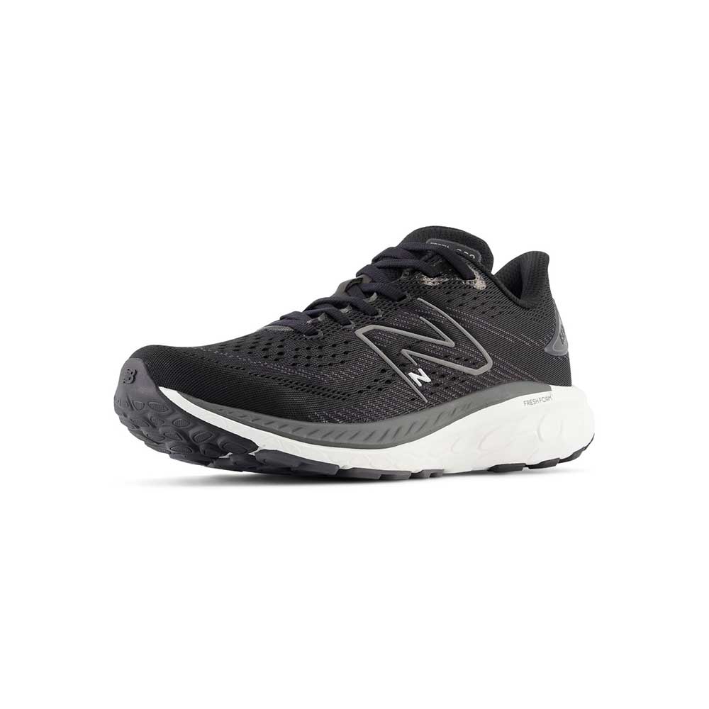 Youth Big Kids' Fresh Foam X 860v13 Running Shoe - Black/White - Regular (M) - Image 3