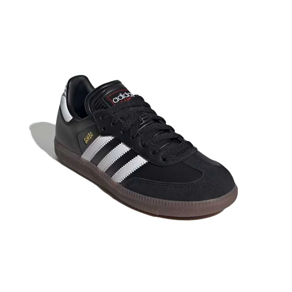 Youth Jr Samba Indoor Soccer Shoe - Black/White - Regular (D) - Image 3