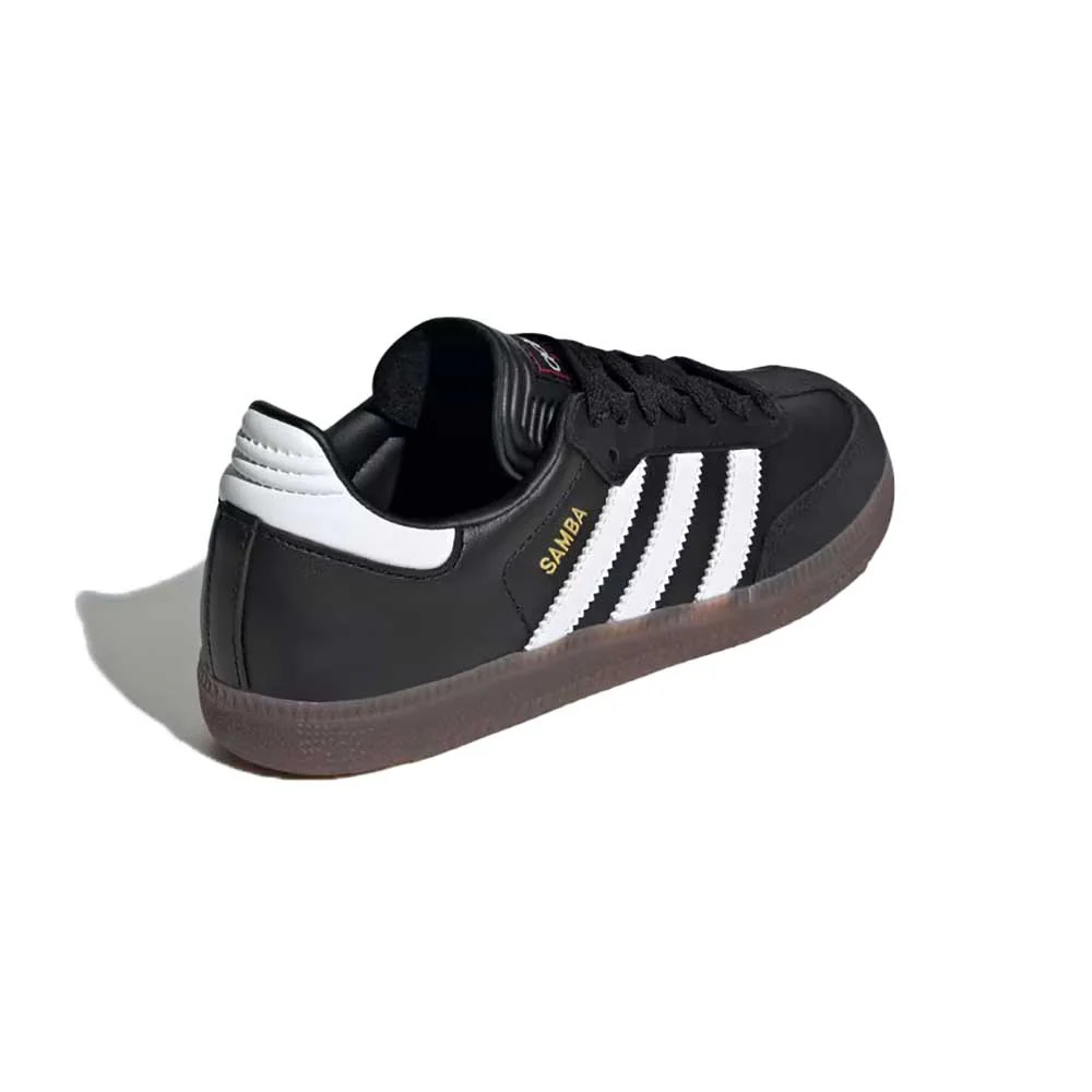 Youth Jr Samba Indoor Soccer Shoe - Black/White - Regular (D) - Image 4