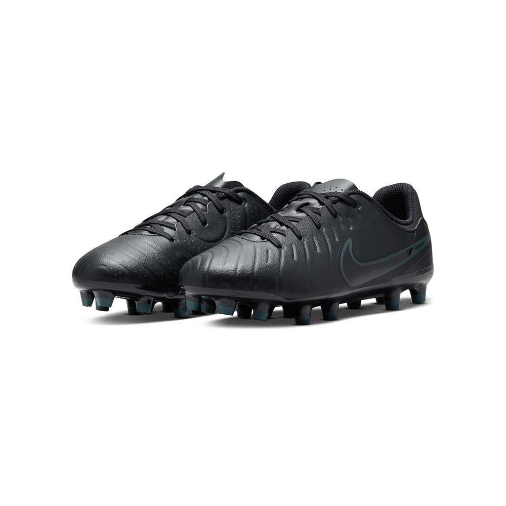 Youth Nike Jr. Tiempo Legend 10 Academy - Black/Black-Deep Jungle - Regular (M) - Image 3