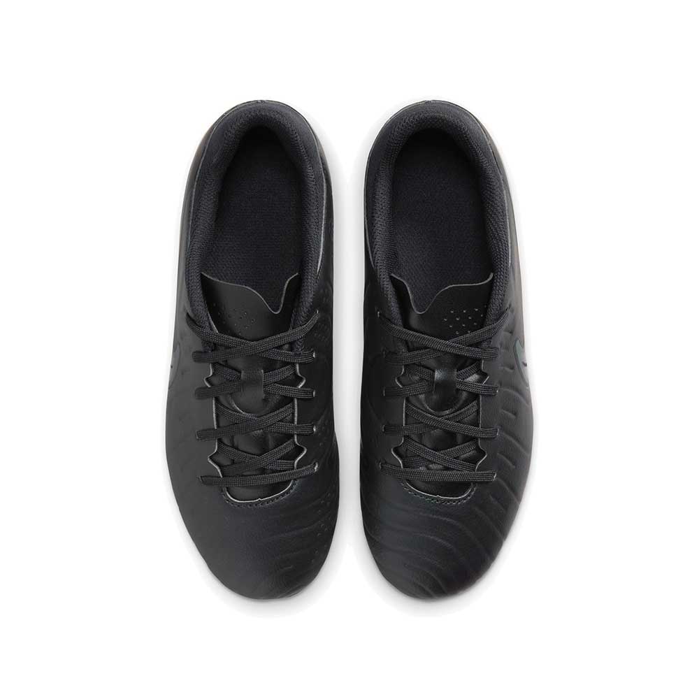 Youth Nike Jr. Tiempo Legend 10 Academy - Black/Black-Deep Jungle - Regular (M) - Image 4
