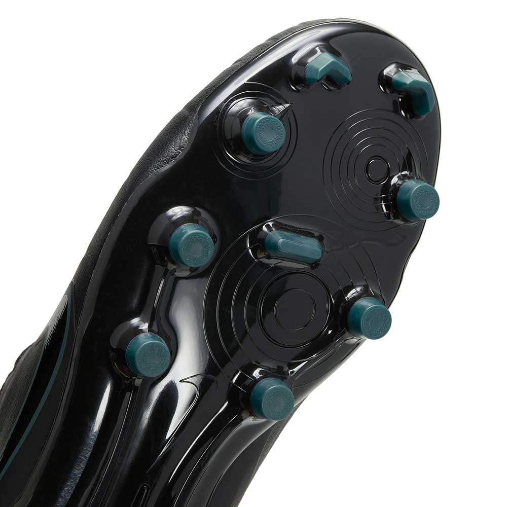 Youth Nike Jr. Tiempo Legend 10 Academy - Black/Black-Deep Jungle - Regular (M) - Image 6