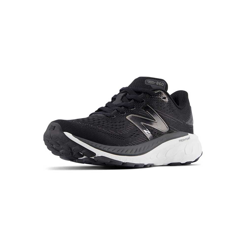 Youth Little Kids' Fresh Foam X 860v13 Running Shoe - Black/White - Regular (M) - Image 3